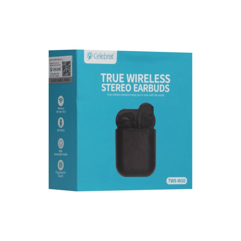 Беспроводная стерео гарнитура Celebrat TWS-W10