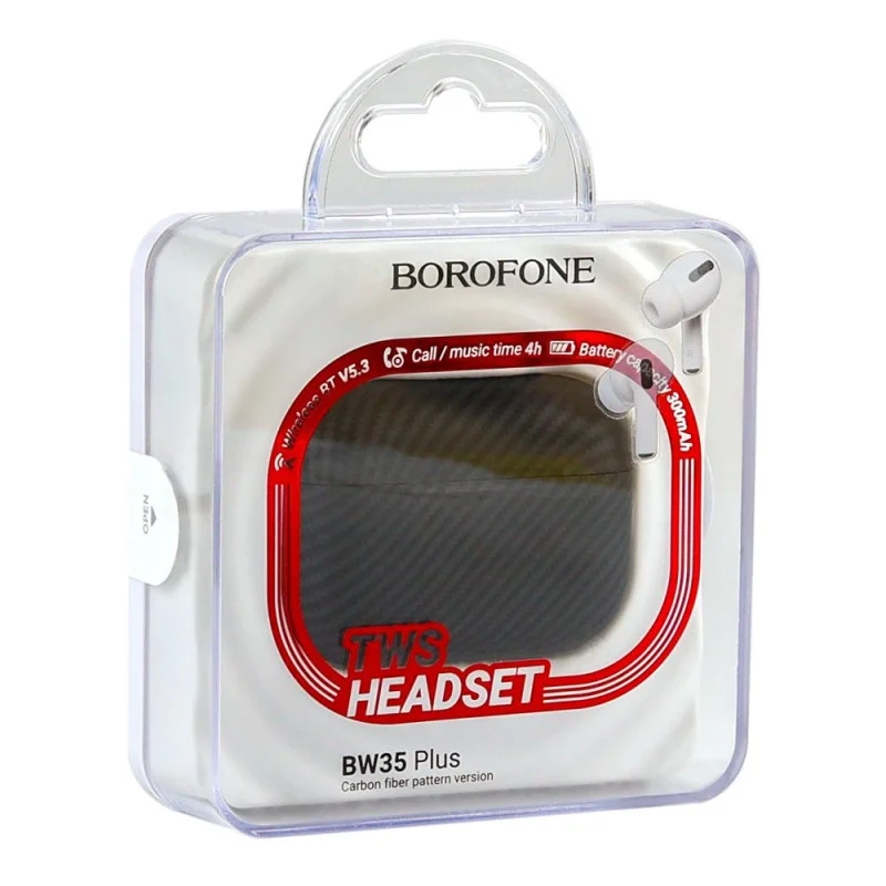 Беспроводная стерео гарнитура Borofone BW35 Plus TWS (carbon version)