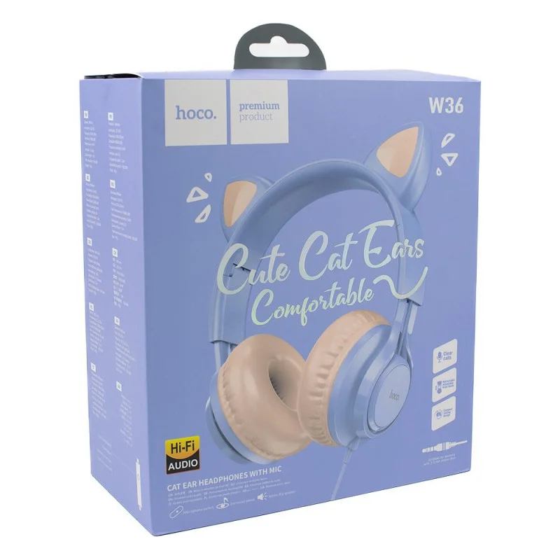 Наушники Hoco W36 Cat Ear
