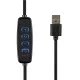 Настольная кольцевая LED лампа FX308A на струбцине 6'