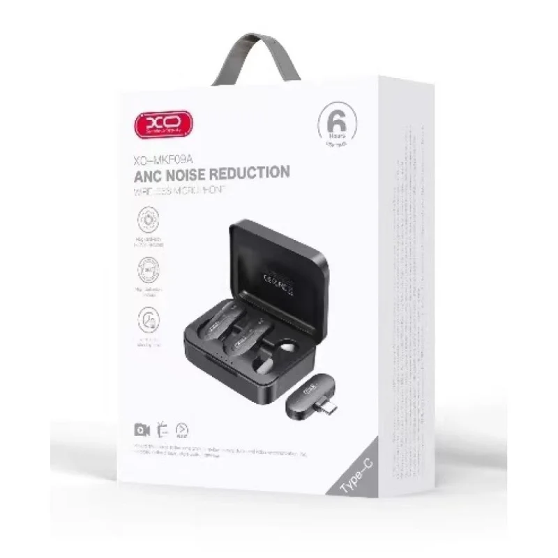 Мікрофон петличний бездротовий XO MKF09A Twin Type-C